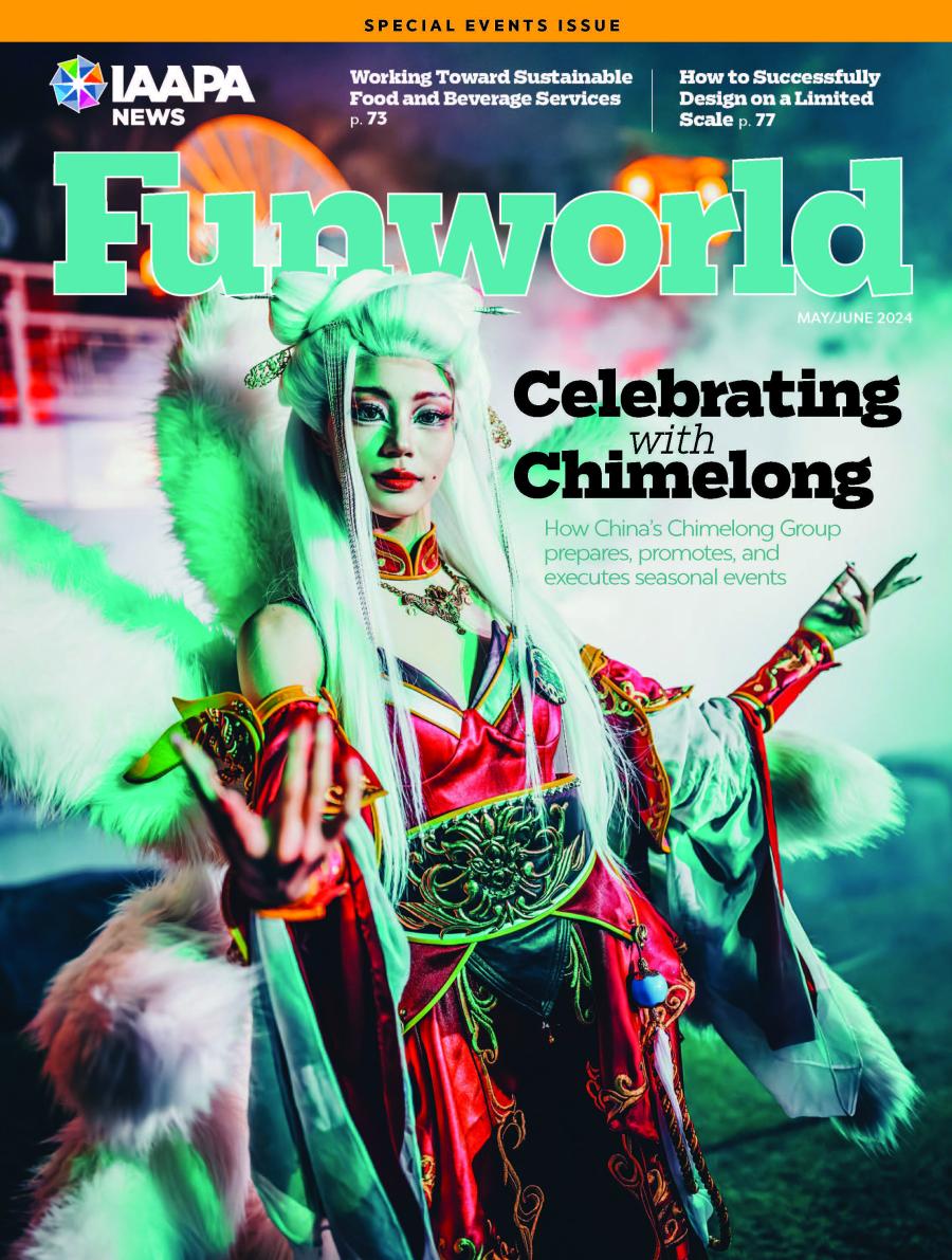 Cover of the May/June 2024 issue of IAAPA's Funworld magazine