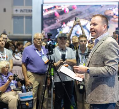 Announcement from B&M and SeaWorld Orlando at IAAPA Expo 2023