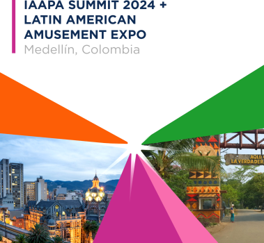 Graphic design promotion for IAAPA Latin America Summit 2024