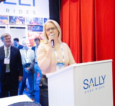 Announcement from Sally Dark Rides at IAAPA Expo 2023
