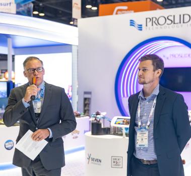 Announcement from ProSlide and SeaWorld at IAAPA Expo 2023