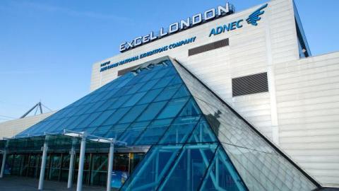 Exterior of ExCeL London in the daytime