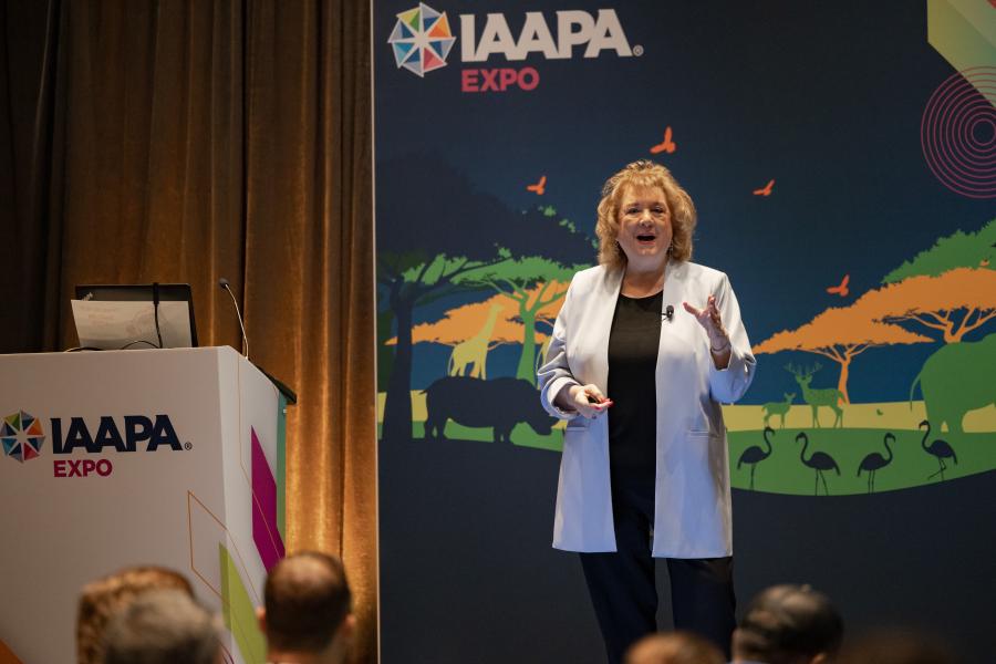 Sheryl Bindelglass continues delivering her presentation 18 Ways to Fill Your Downtime EDUSession at IAAPA Expo 2023