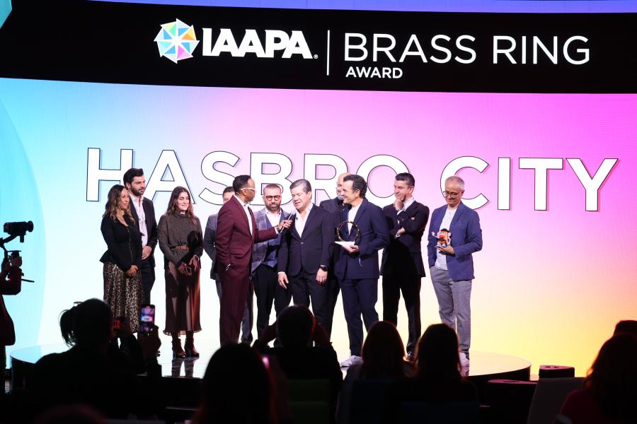 Winners of Top FEC or LBE of the Year receive their awards on stage at IAAPA Honors 2024 in Las Vegas