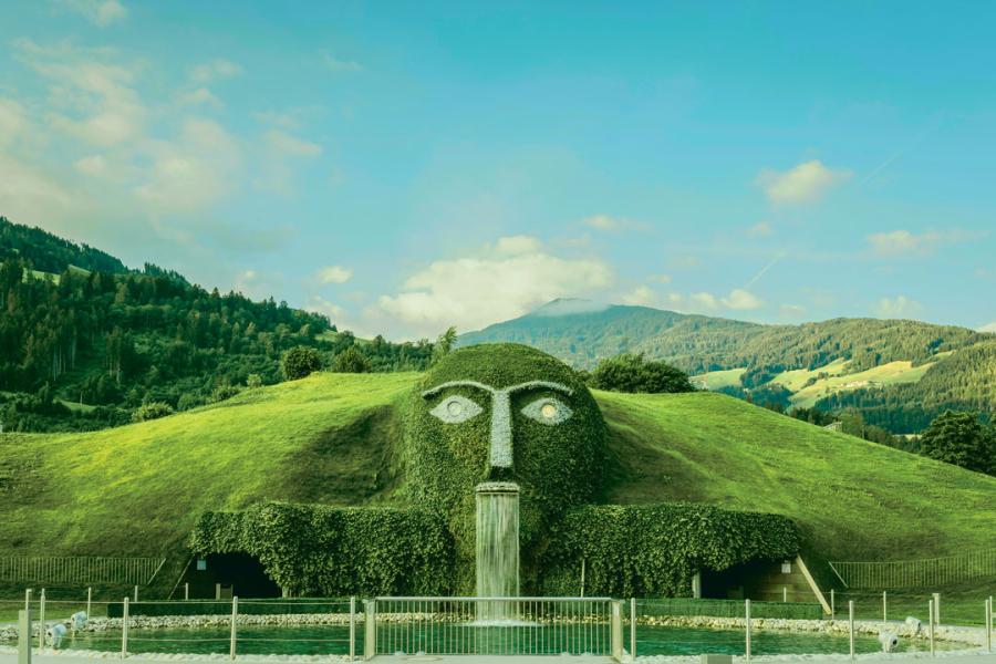 The Giant at entrance to Swarovski Kristallwelten (Crystal Woods) located in Wattens, Austria