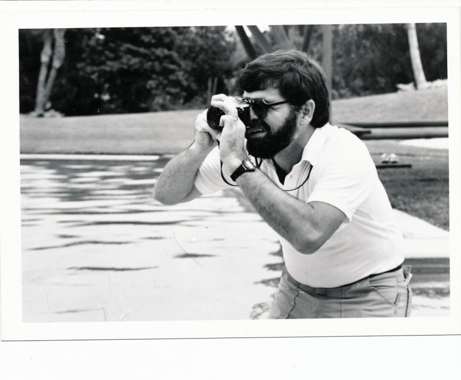 Tim O'brien photographing action at Cypress Gardens