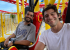 Vourderis Brothers on new roller coaster at Deno's Wonder Wheel Park 
