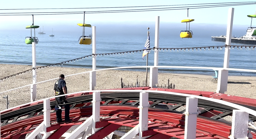 Crew climbs Giant Dipper