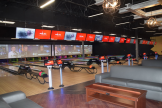 Bowling area of Fourth Dimension Fun Center before grand opening (credit: Amusement Entertainment Management)