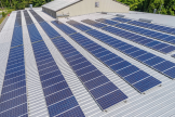 Solar panels at ThemeWorks' headquarters